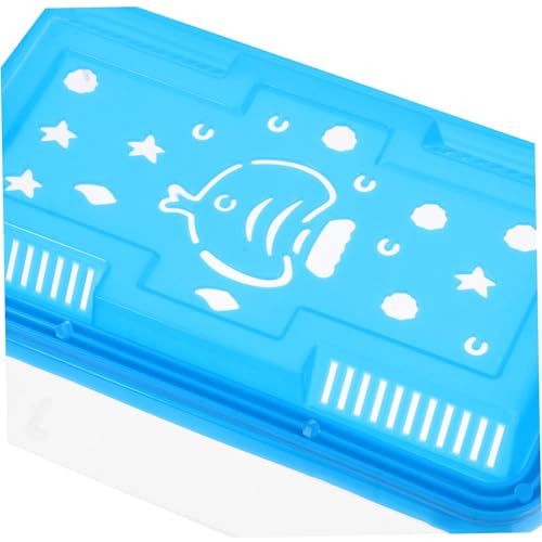 Kisangel 4pcs Handheld Plastic Fish Tank Carrier for Small Fish Turtles Reptiles and Hamsters Mini Aquarium Feeding Box and Vibrant Pet Transport