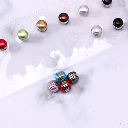 SOFEA Scarf Buckle, Strong Metal Plating Magnetic Hijab Clip Safe Hijab Brooch Luxury Accessory No Hole Pins Brooch Magnet for Muslim Scarf