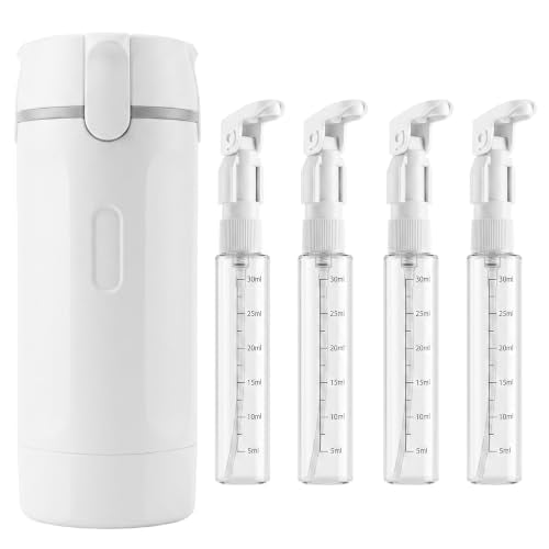 4 in 1 Travel Dispenser Bottle, TSA Approved Leakproof Containers - color: Gray