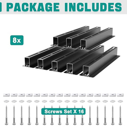 EVERHANGER Ceiling Storage Rack, Heavy Duty Overhead Storage Rack for Garage, Adjustable Ceiling Bin Storage System, 8 Sets for 7 Bins, 16 Inch - style: For 7 Bins