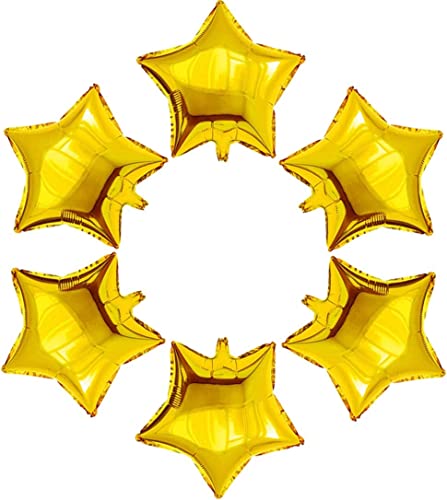 24 Pcs 18" Gold Star Balloons Foil Balloons Mylar Balloon for Baby Shower, Gender Reveal, Wedding, Magical Prom or Engagement Party Decoration - color: Gold
