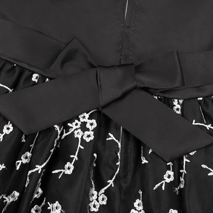 여아용 드레스 세트 신부 들러리 결혼식 공주 어린이 생일 볼 파티 쇼 이브닝 | Premium fabric with soft skin friendly lining perfect fit for special occasions surprise gift aged 4-14 - color: 더스티 로즈., size: 13-14세