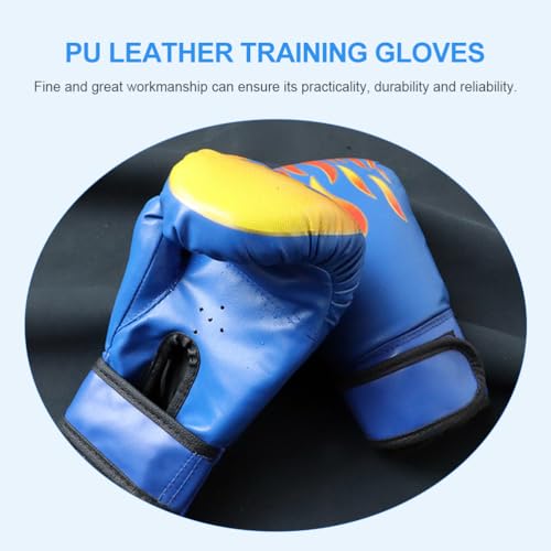 Sosoport 1 Pair Kickboxing Children's Boxing Gloves Glove Mittens Boxing Gloves Boxing Gloves for 3-8 Years - color: Blue