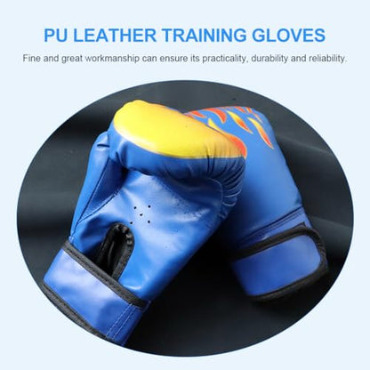 Sosoport 1 Pair Kickboxing Children's Boxing Gloves Glove Mittens Boxing Gloves Boxing Gloves for 3-8 Years - color: Blue