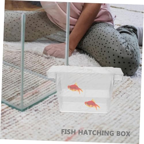 Beaupretty 4pcs Self-Floating Fish Fry Breeding Box Aquarium Nursery Incubator with Dual-Layer Separation for Betta Fish Tank Protection and Observation
