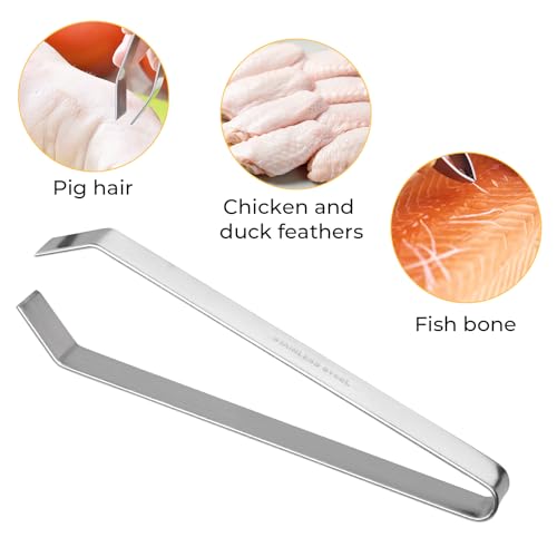 Fish Bone Pliers Tweezers Kit for All Kind of Fish Stainless Steel Deboning Tools 2pcs