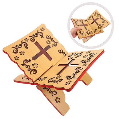 KICHOUSE Delicate Quran Stand Sturdy Multi-use Book Holder for Reading for Muslim Celebrations and Daily Use Ergonomic Design for Comfort