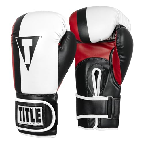 Title Boxing World Bag Boxing Gloves - color: Navy/Red/White, size: 16 oz