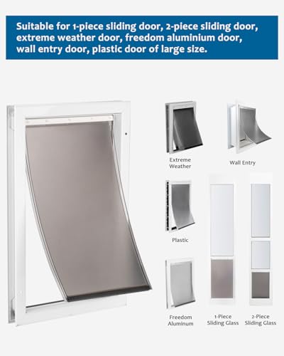 2 Pack Replacement Bracket for PetSafe Dog Door Replacement Flaps Large - Plastic Dog Door Flap Bracket - Easy Installation with Screws (Extra Large) - size: X-Large