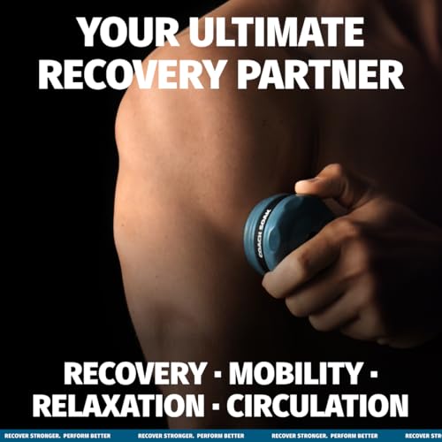 Coach Soak Massage Roller Ball - Hot & Cold Stainless Steel Cryo Ball | Includes 2X Magnesium Cream Sachets - Handheld Deep-Tissue Recovery Tool with Silicone Grip Control