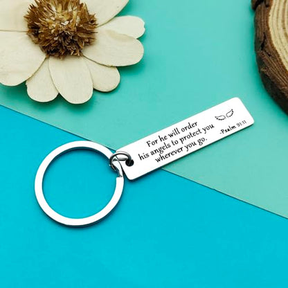 Bible Verse Keychain Religious Faith Gifts Christian Gift for Women Men Christmas Jewelry Easter Prayer Christian Jewelry Inspirational Easter Prayer Gift Religious Gift Birthday Graduation Gift