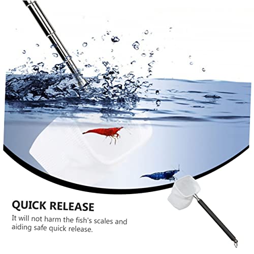 2pcs Telescopic Fish Net Shrimp Net Fish Tank Breeder Box Lightweight Compact Design Style