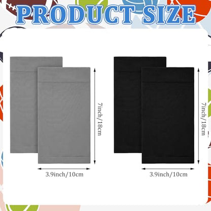 Vicenpal 2 Pairs Tattoo Cover up Sleeve Forearm Arm Sleeves for Women Men Compression Tattoo Upper Arm Cover(Gray, Black) - color: Gray, Black