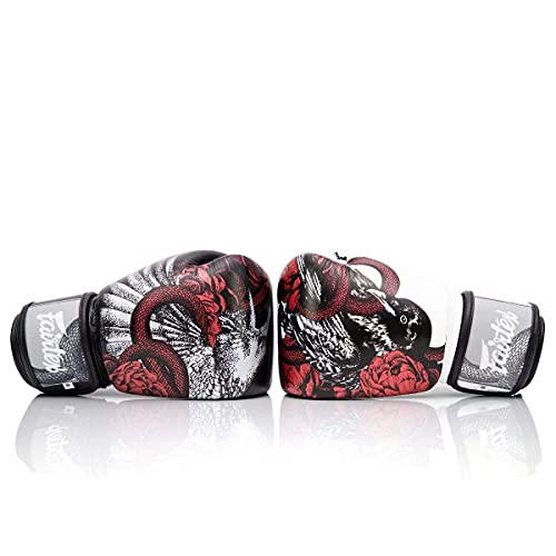 Fairtex Beauty of Survival Limited Edition Boxing Gloves | Premium Craftsmanship |Full-Grain Leather| Stylish Design | Adjustable Fit | Unique Artwork | Hook and Loop Straps - size: 16 oz