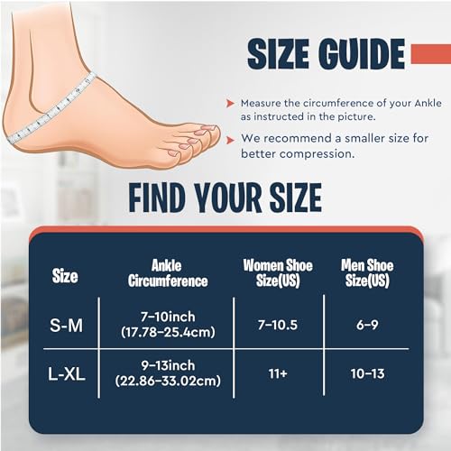 Ankle Compression Sleeve for Achilles Tendonitis Relief, Ankle Ice Pack Wrap, Foot Brace Sprained Ankle Support for Women and Men, Freeze Cold Packs for Plantar Fasciitis - style: L-XL