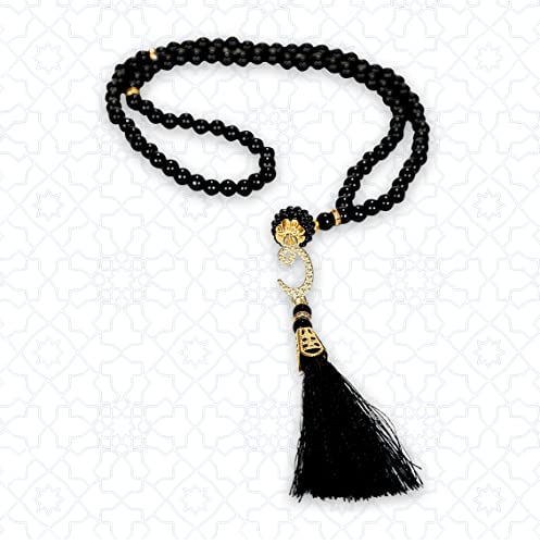 Muslim Prayer Rug Prayer Beads Kufi Hat for Men and Women 100% Breathable Black Skull Beanie Traditional Desing Prayer Mat Eid Ramadan Gifts Islamic Set Salah Mat Taffeta Fabric Soft (Blue) - color: Blue
