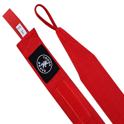 Boxing Hand Wraps 4-Pack for Men & Women | 196" (5m) Elastic Hand Wraps for Boxing, MMA & Muay Thai | Wrist Protection, Knuckle Support, Breathable Cotton