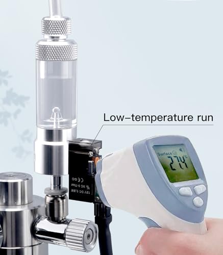 CO2 Bubble Counter with Solenoid Valve and Check Valve for CO2 Generator Regulator Planted Aquarium Quick-Plug Connection - color: Quick-Plug connection with Bubble Counter