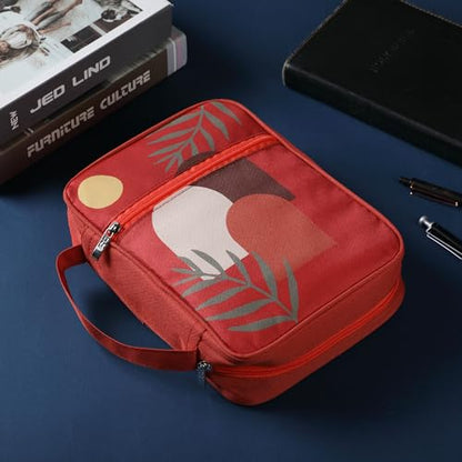 Mr. Pen- Bible Cover Case | Carrying Book Case with Durable Handle and Zippered Pocket, Bible Protective Church Bag for Men & Women, Christian Gifts - color: Fire Red