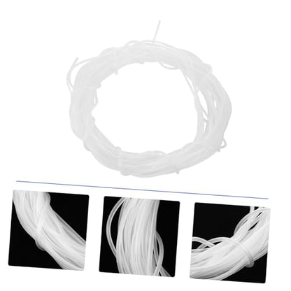 POPETPOP 30m Airline Tubing for Aquariums Flexible Silicone Hose for Air Pump Fish Tank Oxygen Supply and Reusable Suitable for Hydroponics and Terrariums