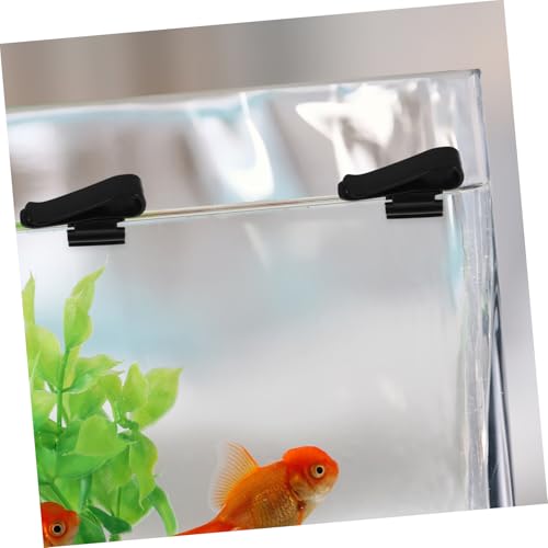 Abaodam 6pcs Aquarium Tools Water Pipe Holding Clamps Hose Tube Clip for Fish Tank Filtration Dosing Pump - color: Black