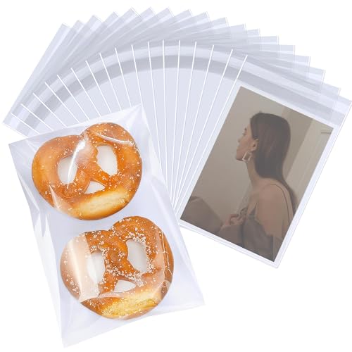 PigPotParty 6x9 in Clear Cellophane Treat Bags, Self-Sealing, 200 Pcs - color: 6"x9" (200pcs)