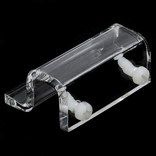 Aramox Acrylic Clip Holder Support Clamp for Aquarium Glass Cover, Sturdy Bracket for Fish Tank, Holds 6-12mm Glass, AquariumFish Tank Accessory