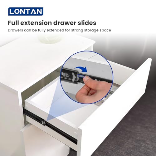 LONTAN 10 Pairs Black Side Mount Drawer Slides 20 Inch Heavy Duty Rails | Electro-Coated Cold Rolled Steel; 100lb Capacity Full Extension; Smooth Ball Bearing Glides; Quick Release Easy Setup - color: Black, size: 20 Inch - Drawer Slide