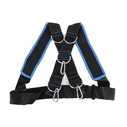 for Speed Strength Training Sled Shoulder Harness with Resistance Band - Durable Nylon Sports Equipment for Speed and Endurance Training - Adjustable with Cushioned