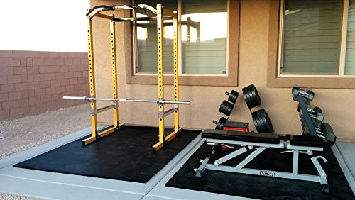 American Floor Mats - Horse/Stable Mats - Heavy Duty Stall Mats - Thick, Durable Rubber Flooring Solid Black 3/4" Thick - 3' x 4' Mat - size: 3/4" Thick – 3' x 4' Mat