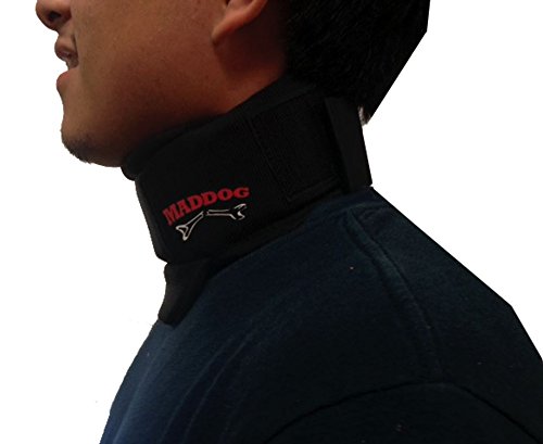 Maddog Pro Padded Paintball Airsoft Neck Protector - Black Padded Protection for Youth and Adult