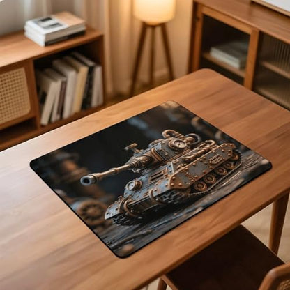 Steam Tank Model Desk Mat Washable Table Protector Waterproof Table Cover Protector Desk Placemats Heat Resistant Non-Slip Desks Cover for Desktop, Coffee Dining Tables 60x50cm - size: 60x50cm