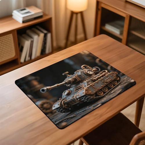 Steam Tank Model Desk Mat Washable Table Protector Waterproof Table Cover Protector Desk Placemats Heat Resistant Non-Slip Desks Cover for Desktop, Coffee Dining Tables 60x50cm - size: 60x50cm