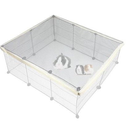 Cage Cover, Ventilated Mesh Top for C&C Midwest Guinea Pig Cage, Breathable & Escape-Proof Small Animal Enclosure Lid with Secure Clips for Rabbits（Not Include cage） (42in x 28in Cage Cover) - color: 42in x 28in Cage Cover