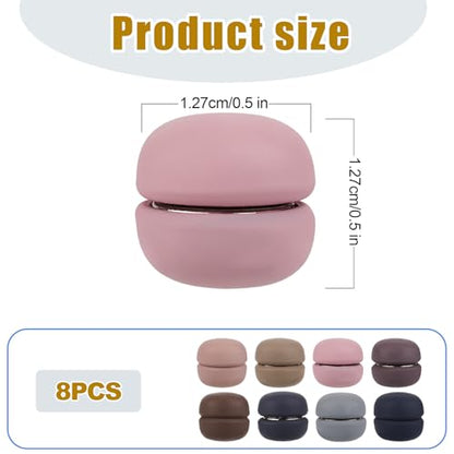 8pcs Magnetic Hijab Pins, Small Hijab Magnets Multi-Purpose No-Snag Scarf Clasp Pinless Brooch for Women Men Shawl Scarves Clothes - color: Colorful 1