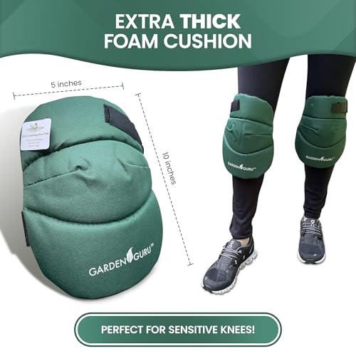Garden Guru Cushioned Gardening Knee Pads with Adjustable Straps - Soft Inner Liner, Ultra Comfort Padding, Garden Kneelers for Yard Work, Cleaning, Household Chores, Roofing, and More 1 Pack - size: 1 Pack, style: Ultra Soft Cushion