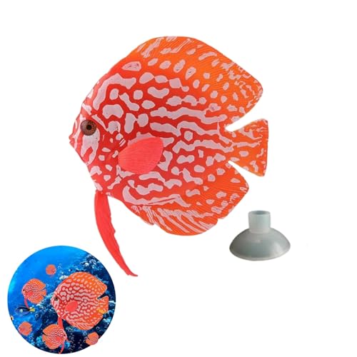 Aquarium Simulation Fish Lifelike Floating Fake Glow Fish Tank Ornament with Suction Cup Natural Decor Glow Effect for Decorating Aquariums