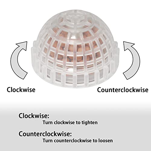 2pcs Plastic Aquarium Shrimp Fish Tank Media Moss Ball Holder Fish Tank Accessories Home Decoration 5x3cm, Transparent