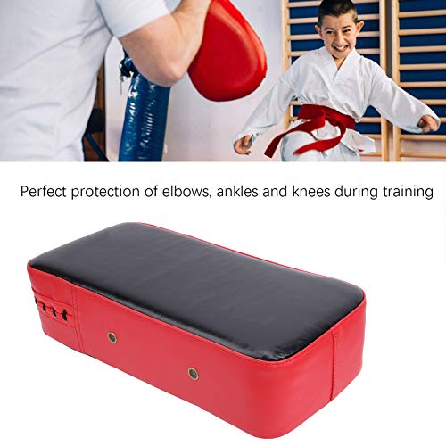 HERCHR Boxing Strike Pads, PU Sponge Punching Pad Shock Proof Strike Shield Foot Target Practice Training Pads Equipment for Taekwondo Karate Kick Punching(red)