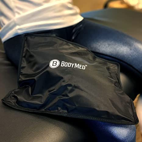 BodyMed Reusable Gel Ice Pack Cold Compress (2-Pack) for Back, Shoulder, Neck, & Knee - Professional Grade Cold Therapy for Injuries, Aches, Swelling, Bruises, Sprains - 12 in. x 7 in. (Half) - size: 12 in × 7 in (Half) (Pack of 2)