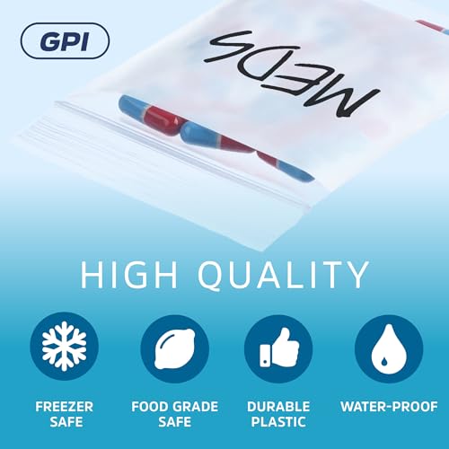GPI Pack of 500 1.5" x 2" Clear Plastic Reclosable Zip Jewelry Bags - Bulk 2 mil Thick Strong & Durable Poly Baggies With Resealable Zipper Top Lock & write-on white block, for storage & shipping - size: 1.5" x 2"