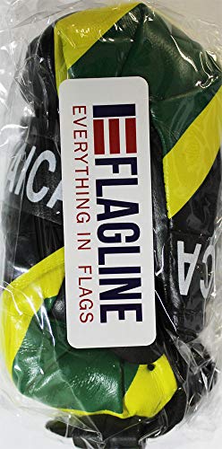Flagline Jamaica Flag Novelty Mini Boxing Gloves | Black Snap Connection