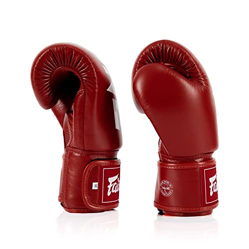 Fairtex BGV1 ONE Muay Thai Boxing Sparring Gloves - color: Red, size: 16 oz
