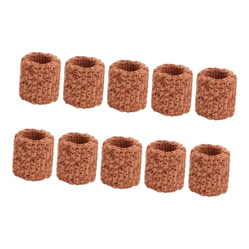 Happyyami 10pcs Ceramic Ring for Aquarium Tank Jellyfish Aquarium Fish Tank Supplies Plant Ring Freshwater Live Plants Style