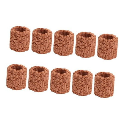 Happyyami 10pcs Ceramic Ring for Aquarium Tank Jellyfish Aquarium Fish Tank Supplies Plant Ring Freshwater Live Plants Style