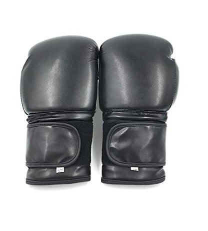 Boxing Gloves Black Kickboxing, Grappling, Fighting, Muay Thai Training Boxing Bag Gloves, Punch Bags and Focus Pads Punching Plain-Blank Vinyl Gloves No Logo - size: 6oz