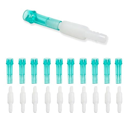 Oxygen Tubing Swivel Connectors, 360-Degree Rotation, Cannula, Hose, Tube Connectors, Oxygen Line Splitter,Standard Size - Male/Female，10-Pack