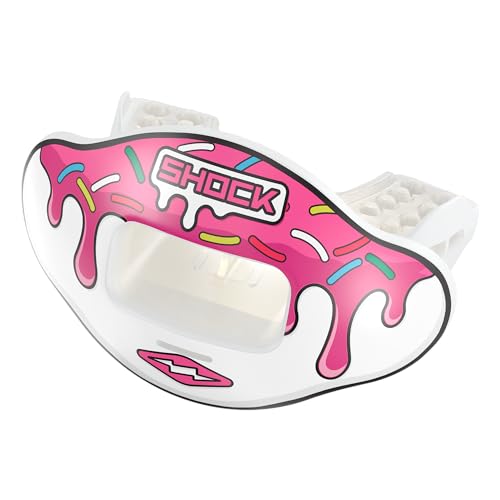 Shock Doctor Max Airflow Lip Guard OSFA - color: White/Pink Sprinkle Drip