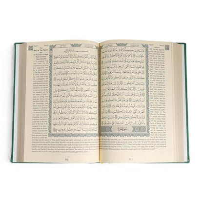 FURKAN English Translation of The Noble Qur'an Large Size (English and Arabic Editions), Al Quran Al Karim, Islamic Gift, Gift for Women, (6.7x9.5″) Thermo Leather Covered Quran - Black - color: Black