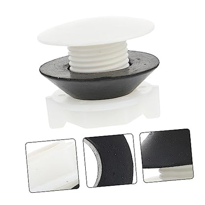KALLORY Toilet Tank Plug 1/2 Inch Plastic Water Tower Plug Replacement with Airtight Seal for Toilet Tanks Fish Tanks Buckets 2 Pack Bathroom Accessories
